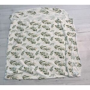 Copper Pearl knit baby swaddle blanket Haven botanical floral